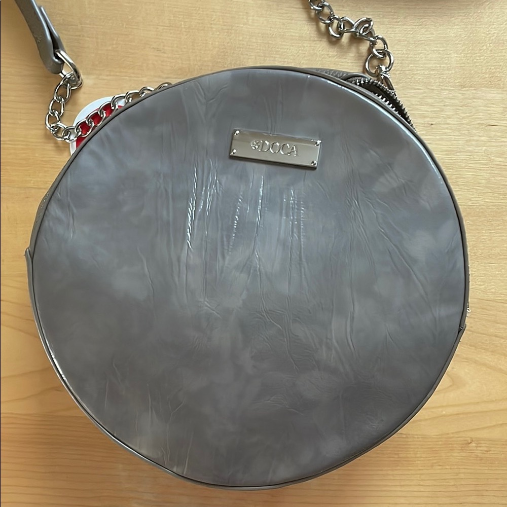 DOCA  Gray Crossbody Bag